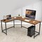 L Shaped Desk Corner Computer Desk PC Laptop Gaming Table Workstation